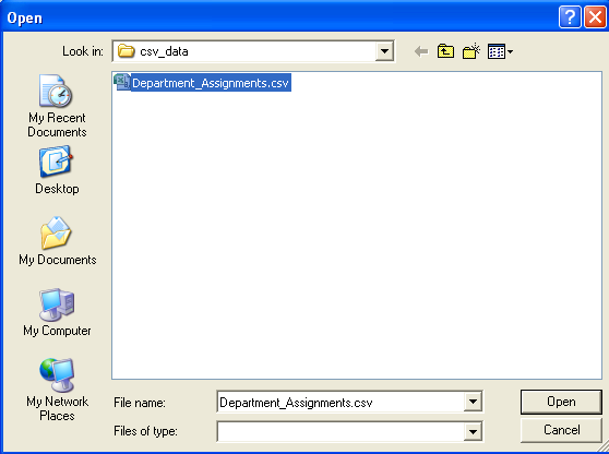 Save CSV file.
