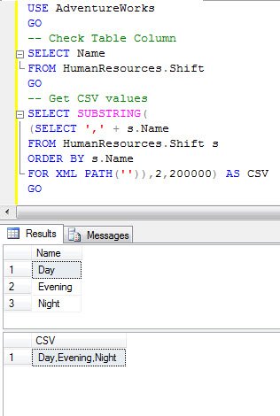 SELECT SUBSTRING.