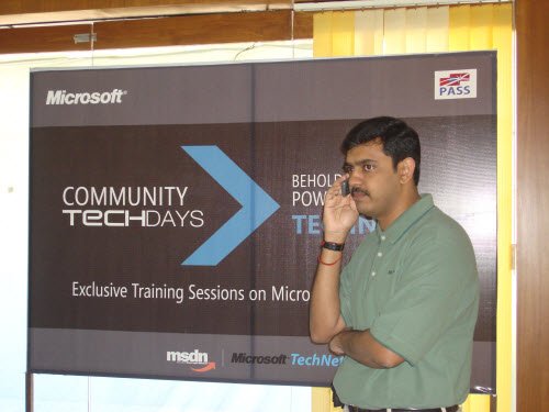 Training session banner.