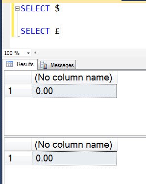 Select dialog showing result of 1 row.