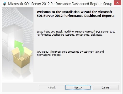 Performance Dashboard setup.