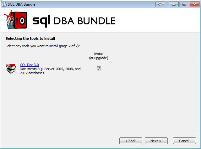 SQL Server Management Studio Tool Window.
