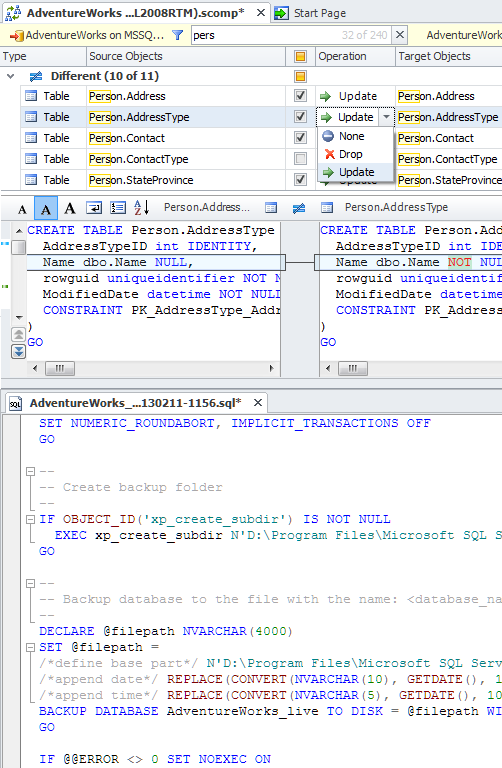 Table and Database Design Tool.