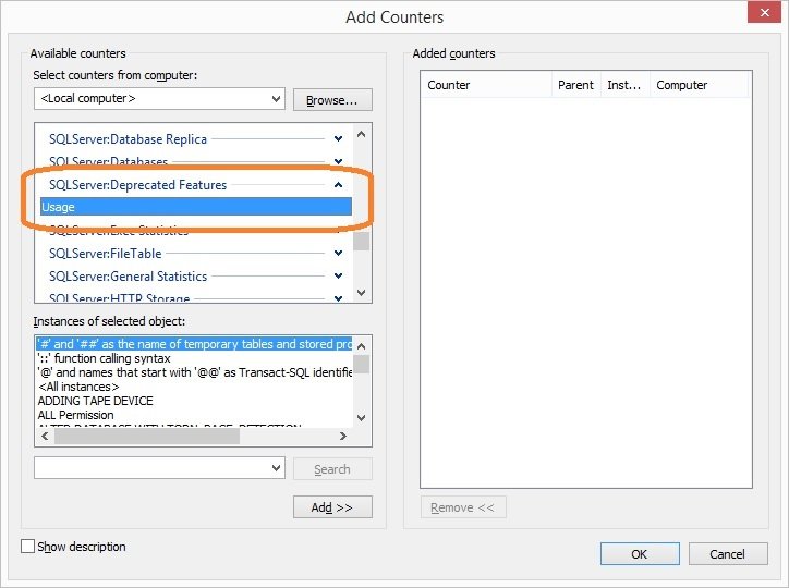 Add Counters tool.