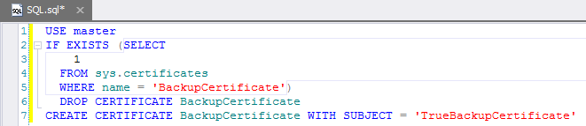 Sql certiciates query results.