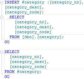 SQL Server Management Studio query window.