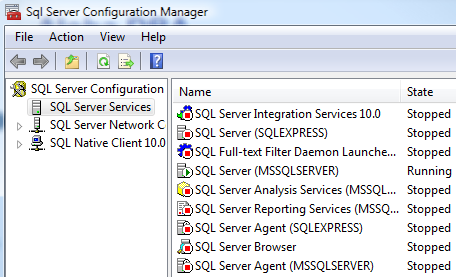 SQL Server Configuration Manager.