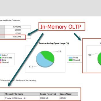 Microsoft SQL Server 2014 Disk Usage Report.