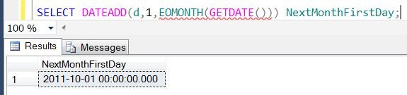 Select dateadd query.