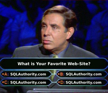 Answering a TV game show question.