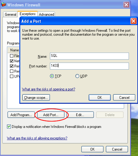 Add Port Dialog.