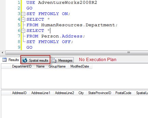 No execution plan error dialog.