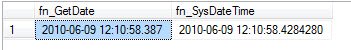 SQL SERVER - Difference Between GETDATE and SYSDATETIME