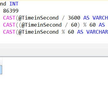 SQL SERVER - Convert Seconds to Hour : Minute : Seconds Format