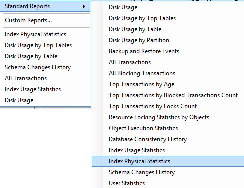 Index Physical Statistics.