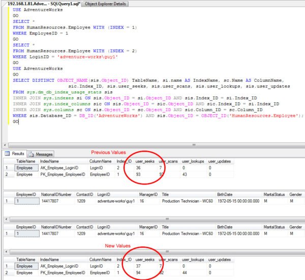 SQL Server execution plan.