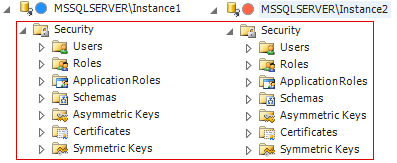 Windows folder structure for SQL Server.