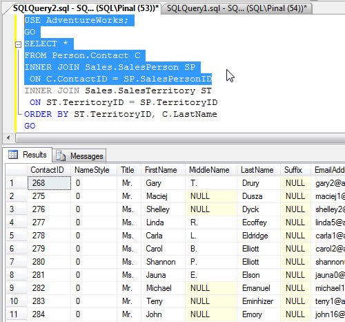 Table in SQL Server Management Studio.