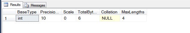 Tool window showing data types.
