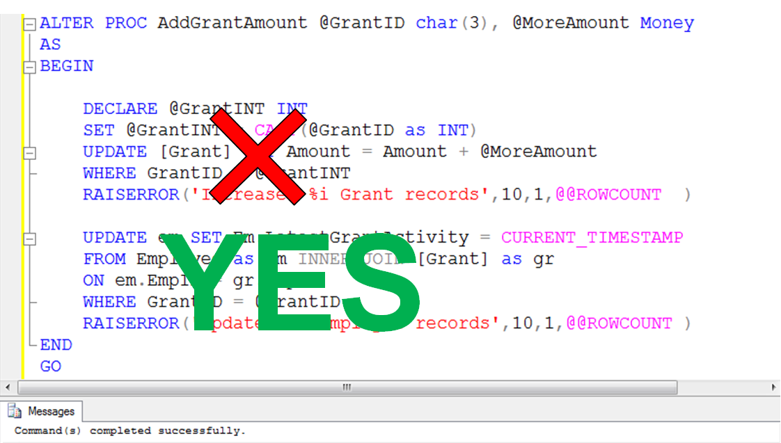 Statement Termination Screenshot 2b