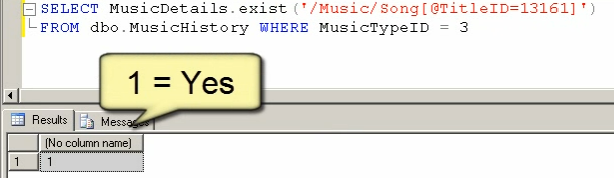 exist() method Screenshot 3a
