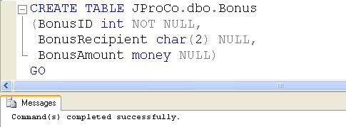 SQL Server Management Studio query window.