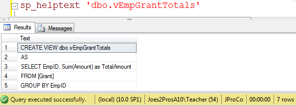 Execute SQL query.