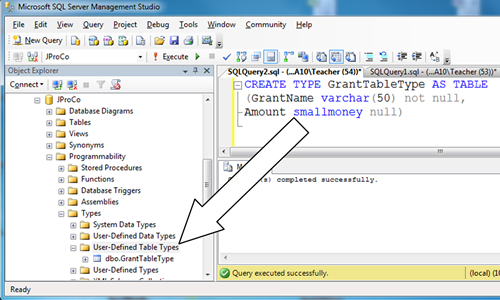 Query executed successfully.