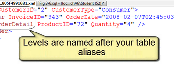 XML data in SQL Server.