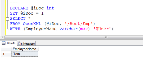 SELECT * from openxml.