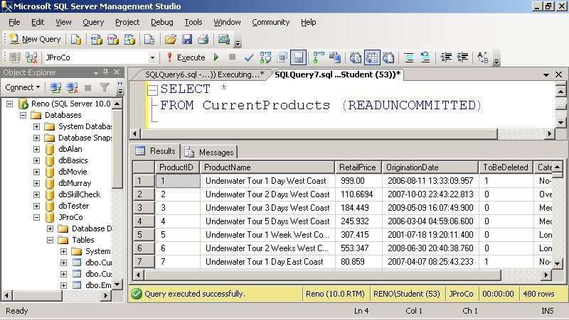 Microsoft SQL Server Management Studio.