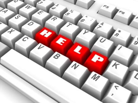 HELP on a keyboard.