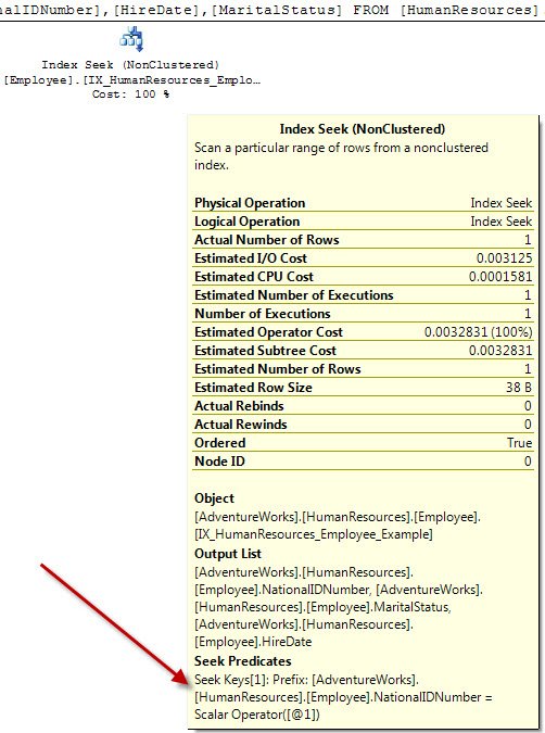 Index Seek (NonClustered).