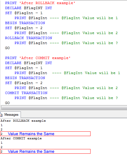 Rollback Example.