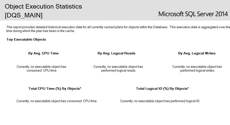 Statistics report.