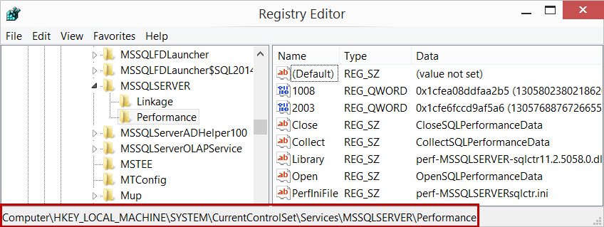Registry Editor.