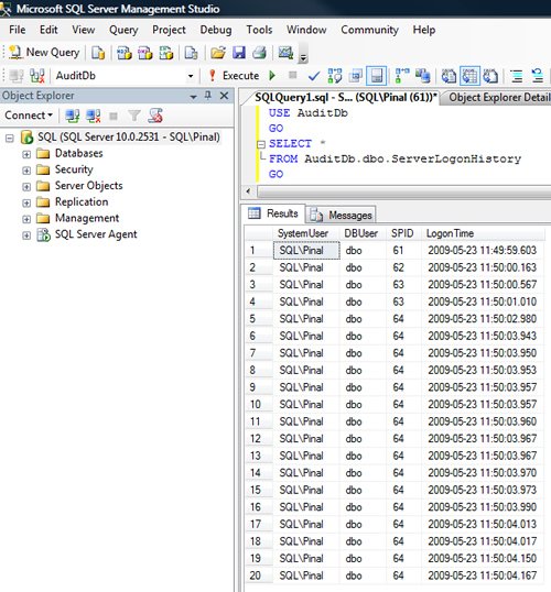 SQL Server Management Studio.