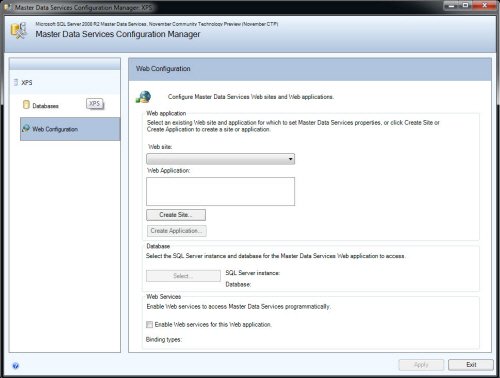 Configuring Master Data Services.