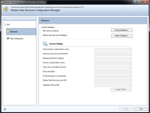 SQL Server MDS Configuration Manager.