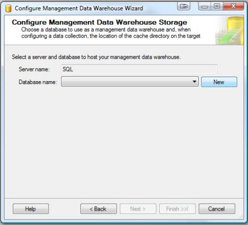Configure Management Data Warehouse Wizard.