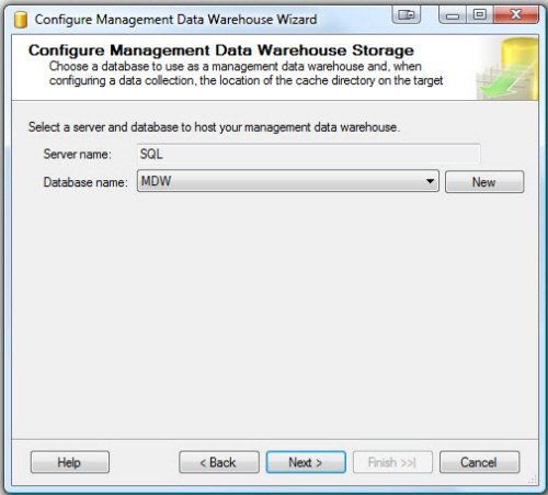 Configure Management Data Warehouse Wizard.
