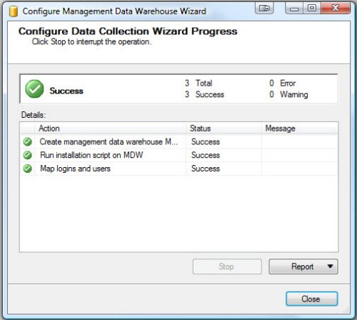 Configure Data Collection Wizard.
