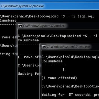Sqlcmd.exe window.