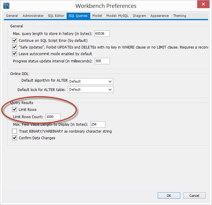 Query Results Window.