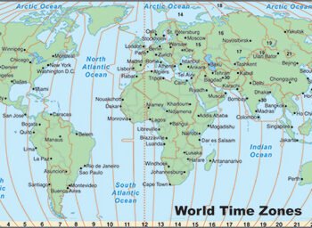 World Time Zones Map.