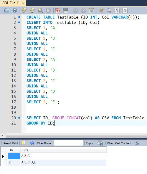 SQL Server query window.