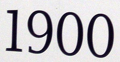 1900th Anniversary Mark.