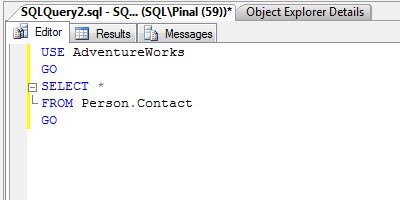 SQL Server Management Studio.