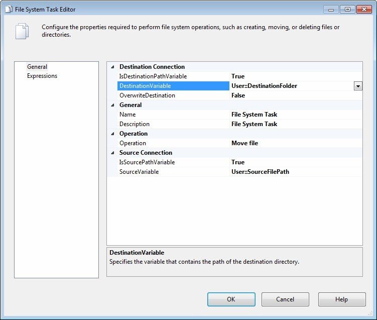 DestinationVariable Window.