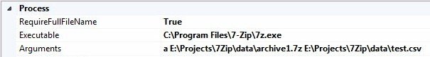 Execute Task window.